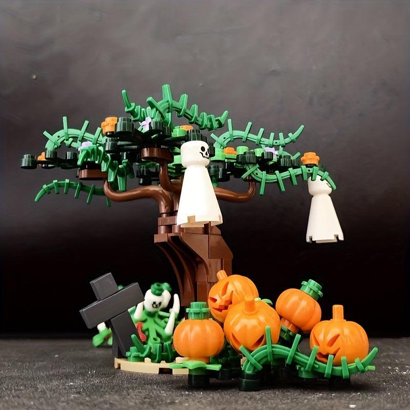 Halloween Building Block Toy Pumpkin Ghost Model Educational Gift