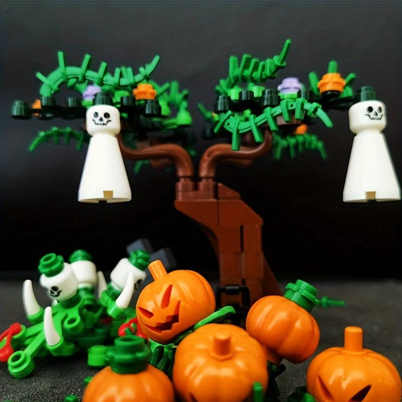 Halloween Building Block Toy Pumpkin Ghost Model Educational Gift