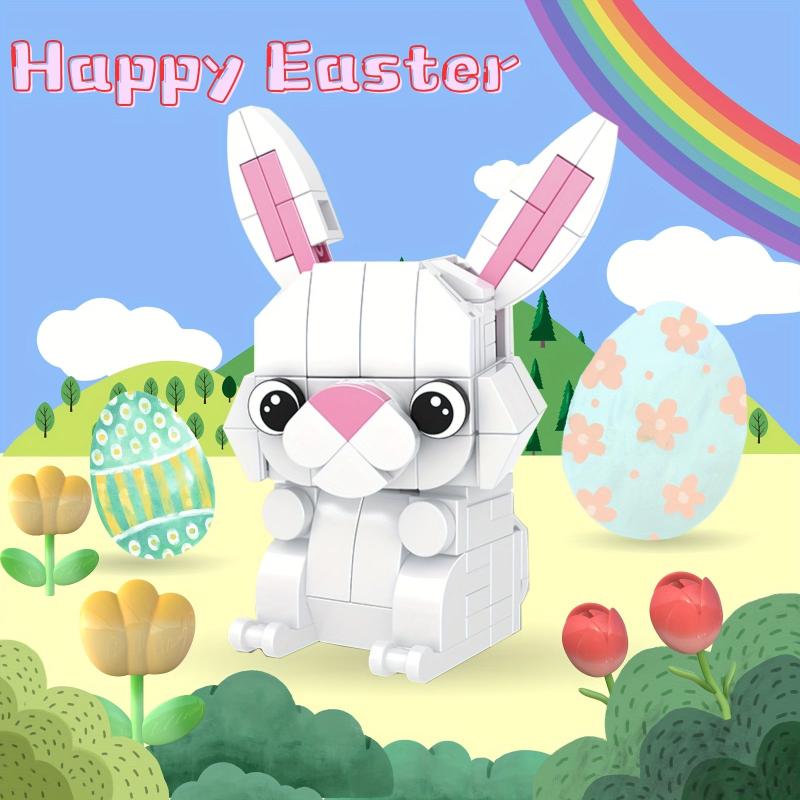 Animal Building Blocks Rabbit Model Toy for Children Halloween