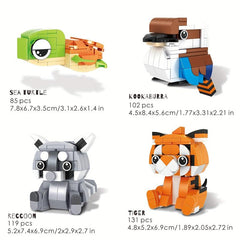 Animal Building Blocks Rabbit Model Toy for Children Halloween