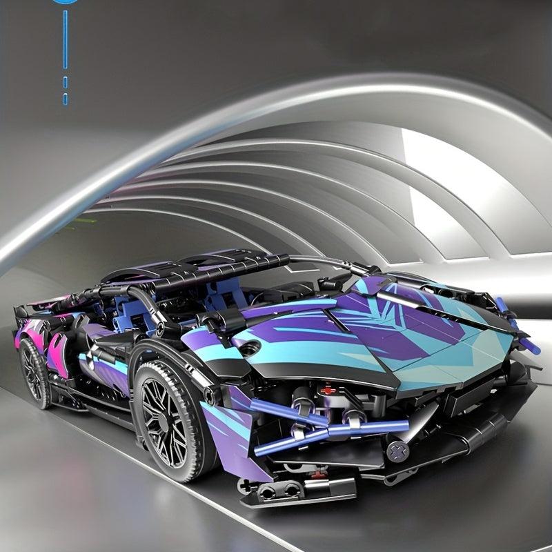 1314pcs Sports Car Building Block Toy Set