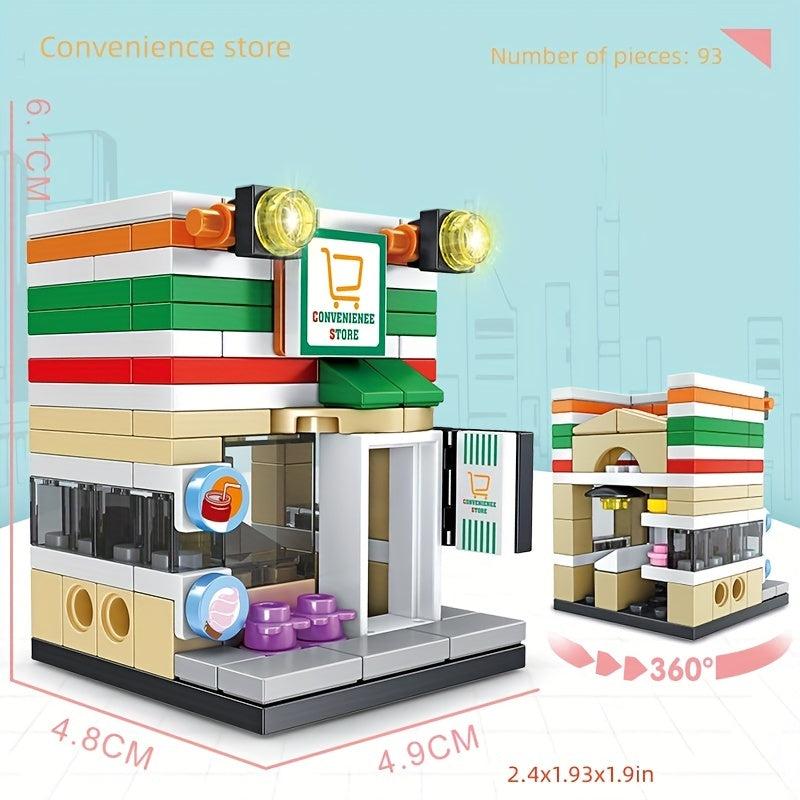 Mini Street View Building Blocks Toy Set for Girls
