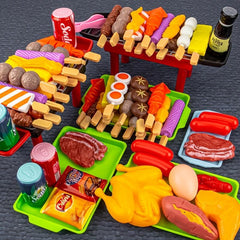 Kitchen Pretend Play Toys Barbecue Set Cooking Toys Gift For Kids