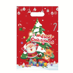 10pcs Christmas Gift Bags Holiday Party Favors