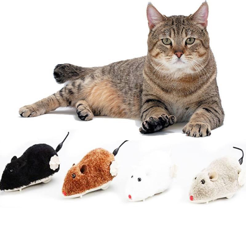 Wind Up Plush Mouse Toy For Indoor Cats