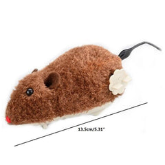 Wind Up Plush Mouse Toy For Indoor Cats