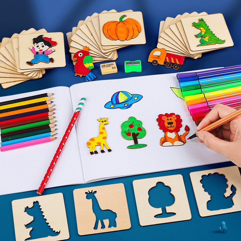 20pcs Children's Painting Template Set Girl Gift Educational Toys