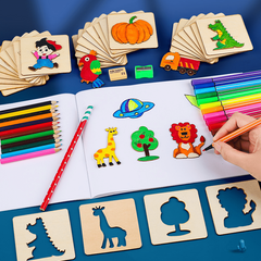 20pcs Children's Painting Template Set Girl Gift Educational Toys
