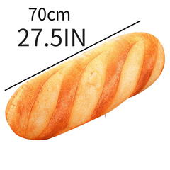 3D Simulation Bread Pillow Funny Food Plush Stuffed Toy for Kids