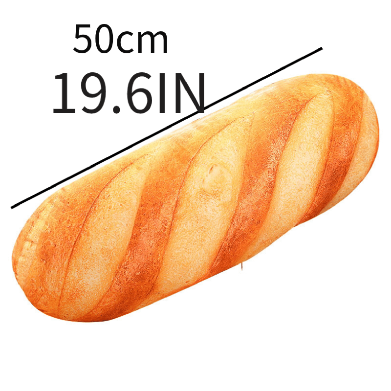 3D Simulation Bread Pillow Funny Food Plush Stuffed Toy for Kids