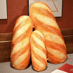 3D Simulation Bread Pillow Funny Food Plush Stuffed Toy for Kids