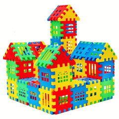 60pcs Villa Building Block Toys House Splicing Toys Montessori Toys