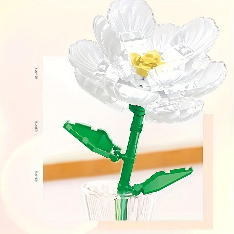 Flower Bouquet Building Blocks Set - Creative Artificial Flower Building Kit