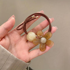3Pcs Flower Elastic Hair Bands Women Hair Tie Scrunchies Headwear Accessories