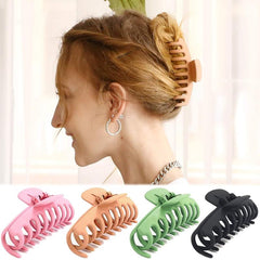 Big Hair Claw Clips For Women Strong Hold 4.33 Inch Nonslip Matte Hair Clips