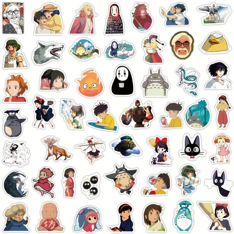50pcs Anime Romantic Cartoon Doodle Stickers Waterproof DIY Creative Toys