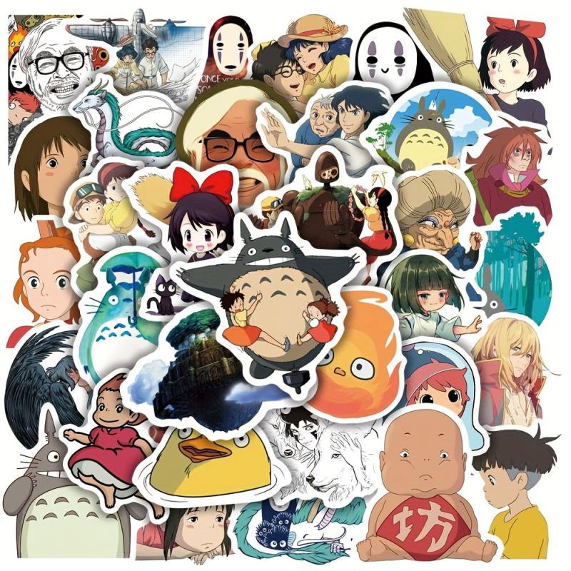 50pcs Anime Romantic Cartoon Doodle Stickers Waterproof DIY Creative Toys