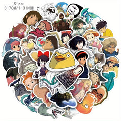 50pcs Anime Romantic Cartoon Doodle Stickers Waterproof DIY Creative Toys