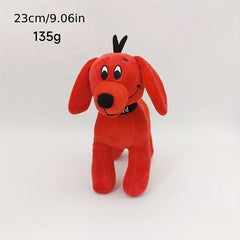 Red Dog Plush Toy Doll Halloween Gift Stuffed Animal