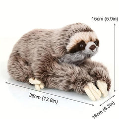 13 78in Simulated Sloth Animal Soft Plush Realistic Three Toed Sloth Plush Toy
