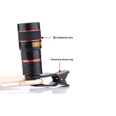 8x Long Focus Mobile Phone Lens HD Camera Telescope External Zoom Lens