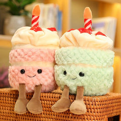 Soft Birthday Cake Doll Pillow Plush Toy for Boys & Girls