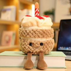 Soft Birthday Cake Doll Pillow Plush Toy for Boys & Girls