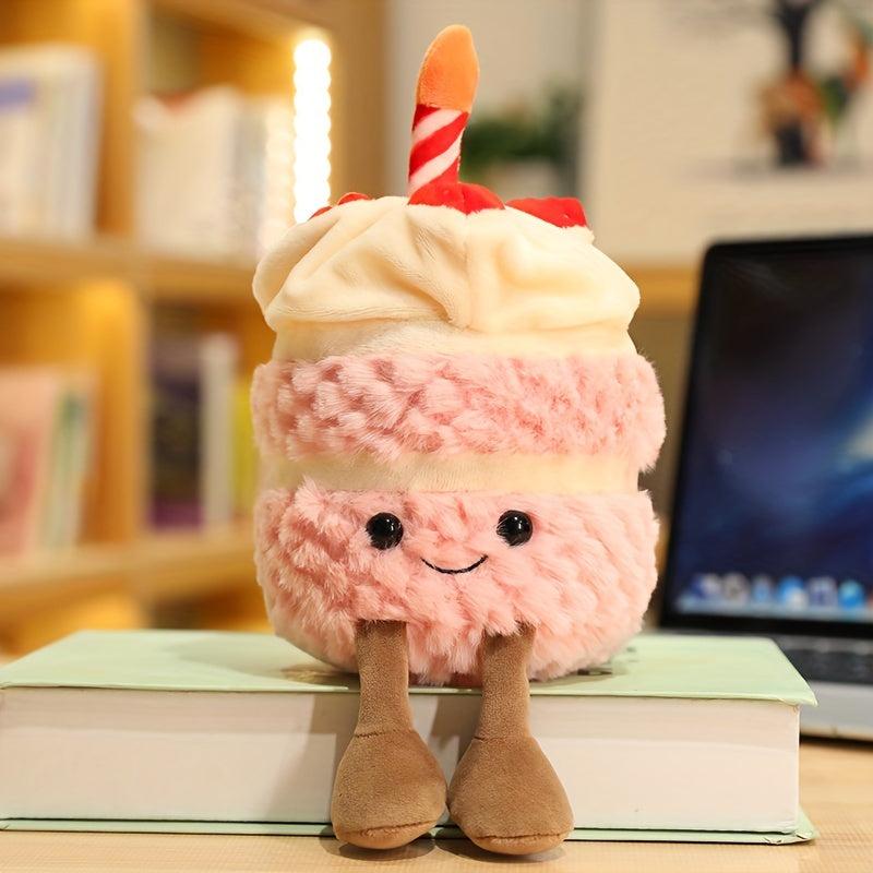 Soft Birthday Cake Doll Pillow Plush Toy for Boys & Girls