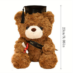 23cm Graduation Bear Plush Toy w/ Hat Kids Adult Gift