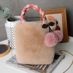 Cherry Plush Handbag Tote Perfect Gift for Stylish Woman
