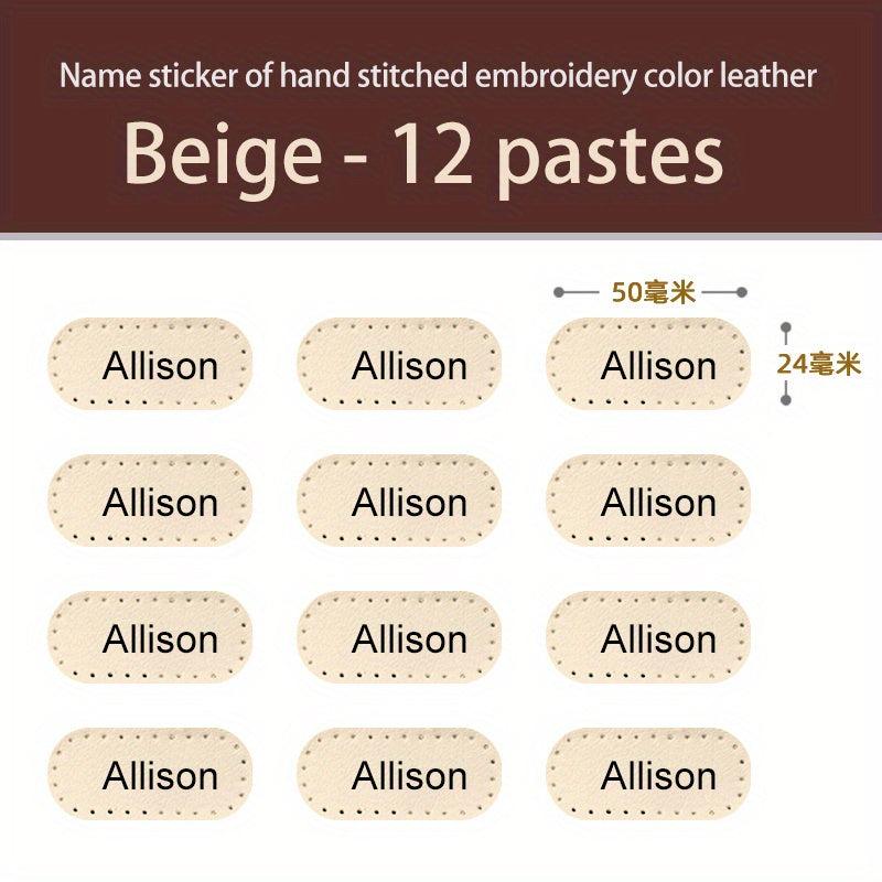 Custom Cloth Name Sticker Iron On Waterproof Transfer Label