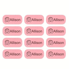 Custom Cloth Name Sticker Iron On Waterproof Transfer Label