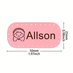Custom Cloth Name Sticker Iron On Waterproof Transfer Label