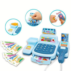 Kids Supermarket Cash Register Set Pretend Play Toy