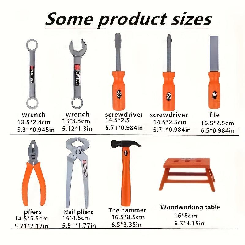 38pcs Kids Tool Set Pretend Play Construction Toy