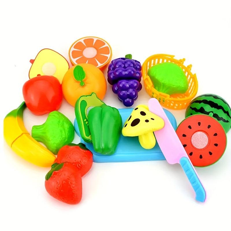 Christmas Kids Fruit And Vegetable Toys Kitchen Pretend Play Toys