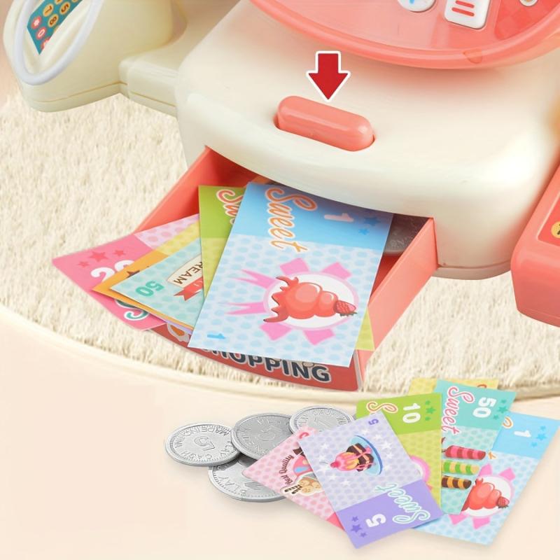 Supermarket Cash Register Set Interactive Play House Toy