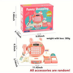 Supermarket Cash Register Set Interactive Play House Toy