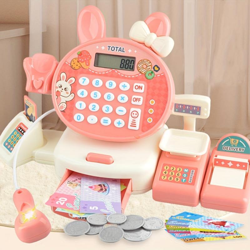 Supermarket Cash Register Set Interactive Play House Toy