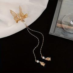 Butterfly Wing Tassel Hair Clip Ancient Style Side Clip Headwear