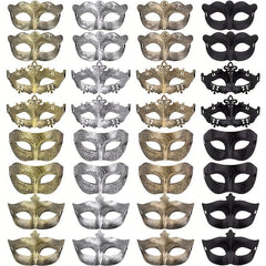 32pcs Masquerade Antique Mask Halloween Ball Party Props