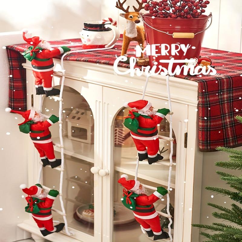 Santa Claus Window Climbing Ladder Christmas Pendant