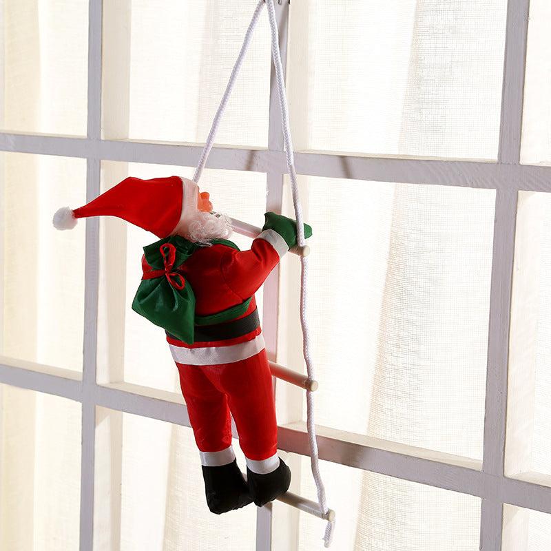 Santa Claus Window Climbing Ladder Christmas Pendant