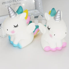 Rainbow Enamel Unicorn Cake Decoration Birthday Table Insert