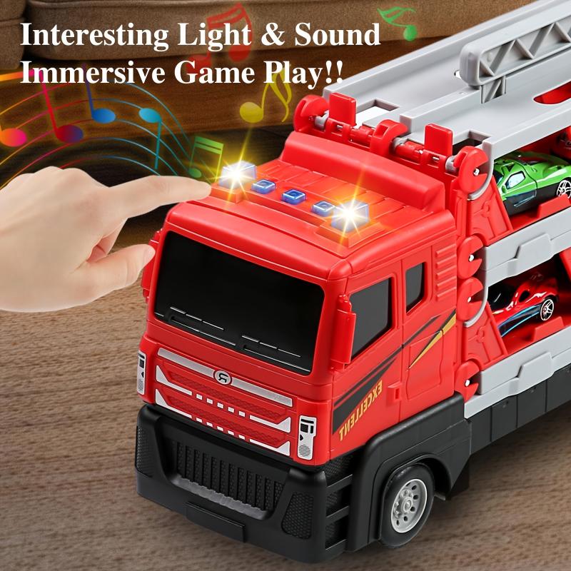 64-Inch Ejection Race Track Toy Truck with 4 Cars