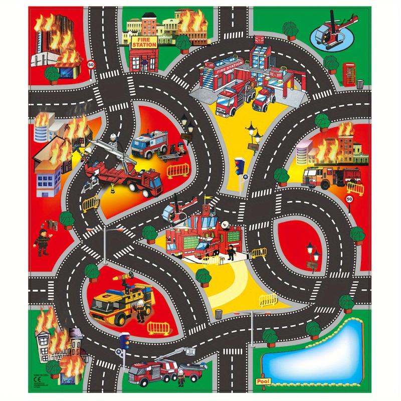 Game Mat And Traffic Sign Parking With Car Model City Construction Toys