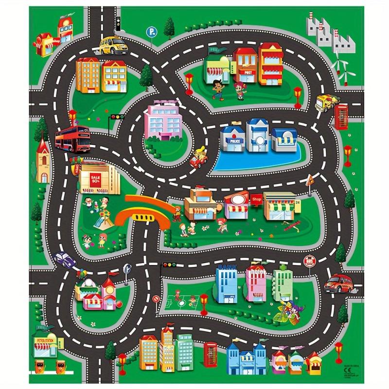 Game Mat And Traffic Sign Parking With Car Model City Construction Toys