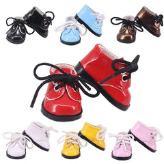 14 Inch American Doll Leather Shoes for Bjd Dolls
