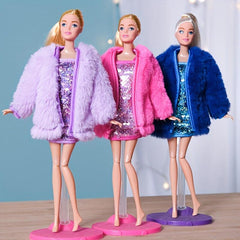 Plush Fleece Doll Clothing Set For 11.81-inch Girl Doll