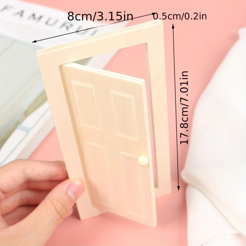1:12 Scale Interior Wooden Door DIY Dollhouse Furniture Accessories